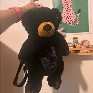 Black Teddy Bear Backpack